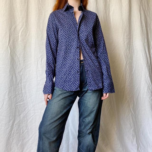 Vintage Women's Shirt - Blue - M on Productcaster.