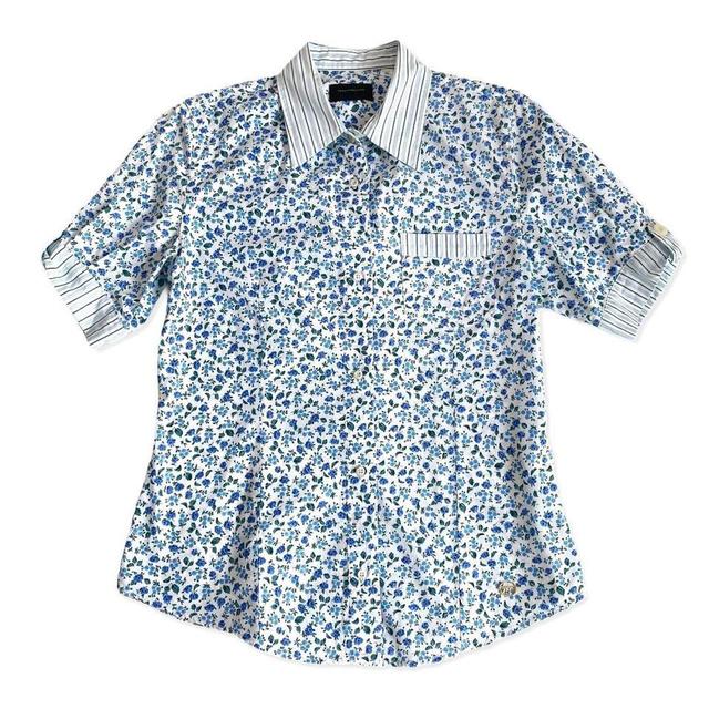 Vintage Women's Blouse - Blue - S on Productcaster.