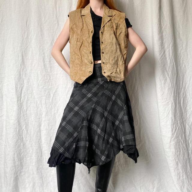 Vintage Women's Waistcoat - Tan - L on Productcaster.