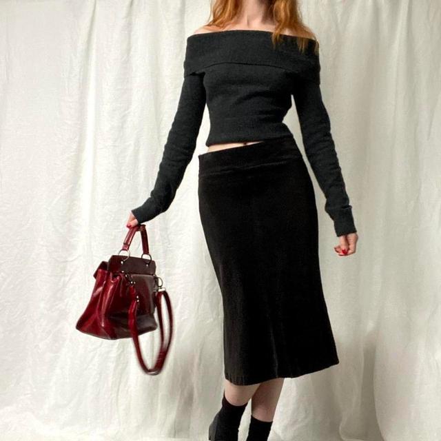 Vintage Women's Midi Skirt - Brown - UK 12 on Productcaster.