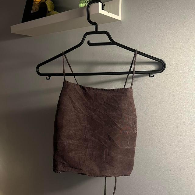 H&M Women's Crop top - Brown - L on Productcaster.