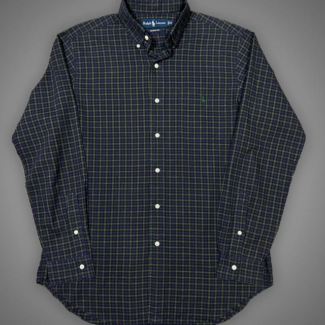 Ralph Lauren Men's Shirt - Purple/Green - M on Productcaster.