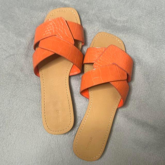 Pimkie Women's Sandals - Orange/Tan - UK 6 on Productcaster.