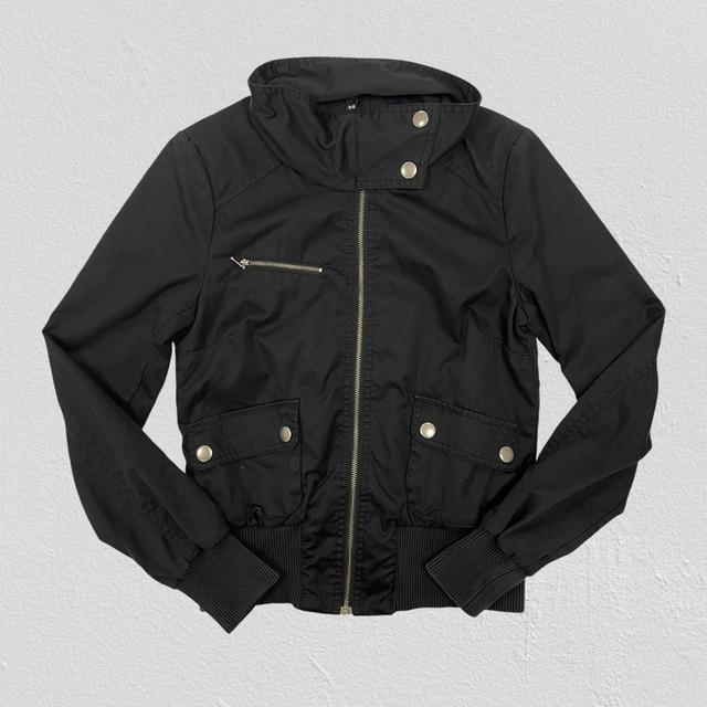 Vintage Women's Bomber Jacket - Black - S on Productcaster.