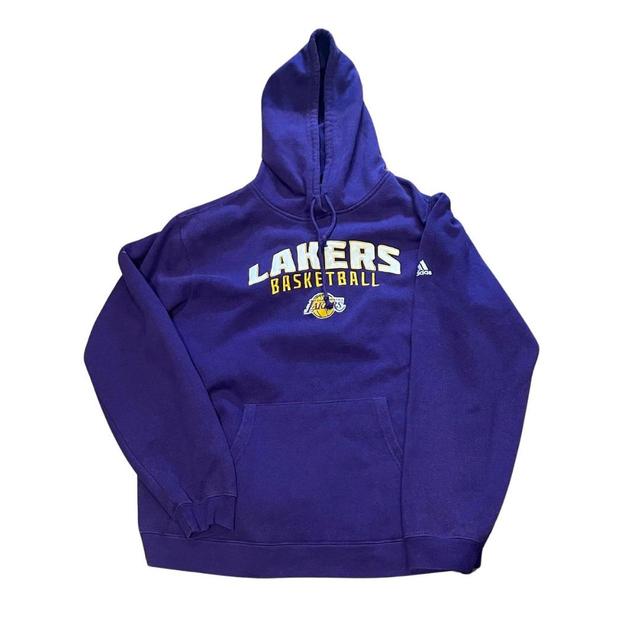 Adidas Men's Hoodie - Purple - L on Productcaster.