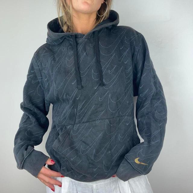 Nike Women's Hoodie - Grey/Black - S on Productcaster.