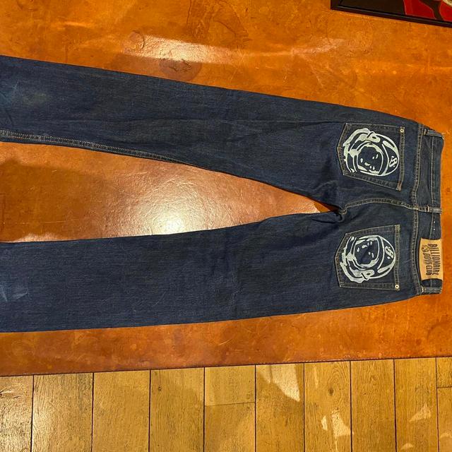 Billionaire Boys Club Men's Straight leg Embroidered Jeans - Navy - 30" on Productcaster.