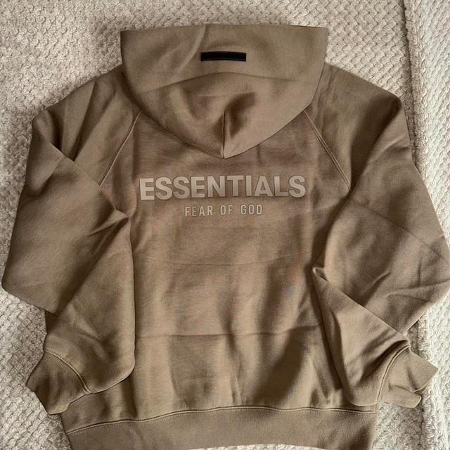 Essentials Men's Hoodie - Tan/Brown - XS on Productcaster.