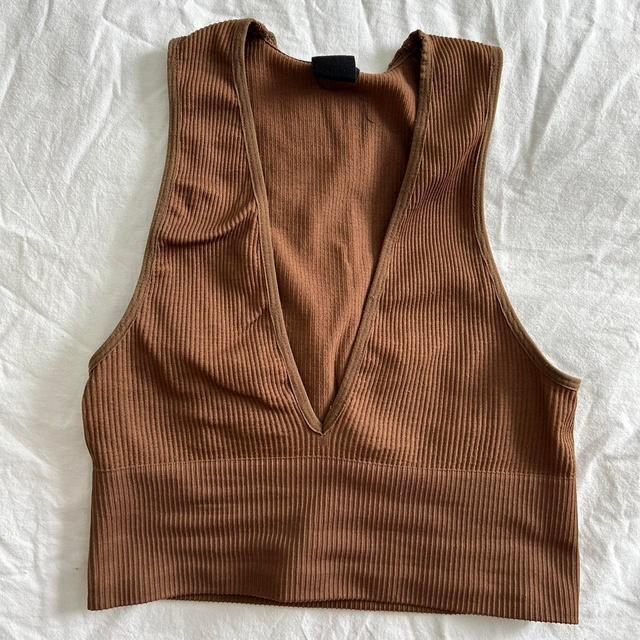 Urban Outfitters Women's Crop top - Brown/Tan - XS on Productcaster.