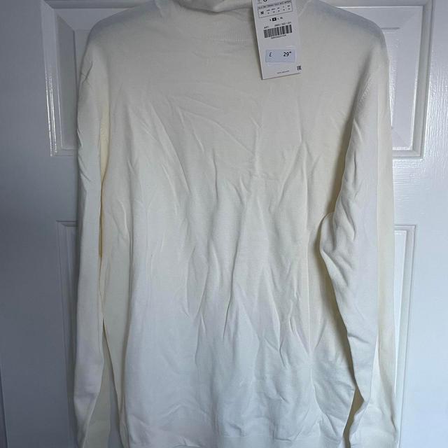 Zara Men's Jumper - Cream - M on Productcaster.