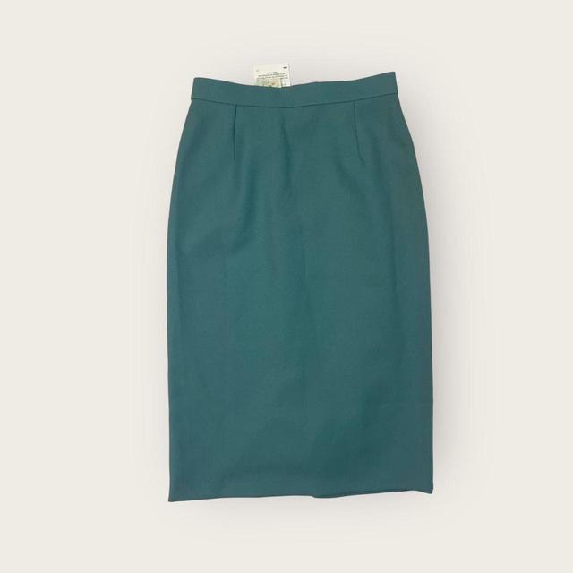 Vintage Women's Midi Skirt - Green - UK 8 on Productcaster.