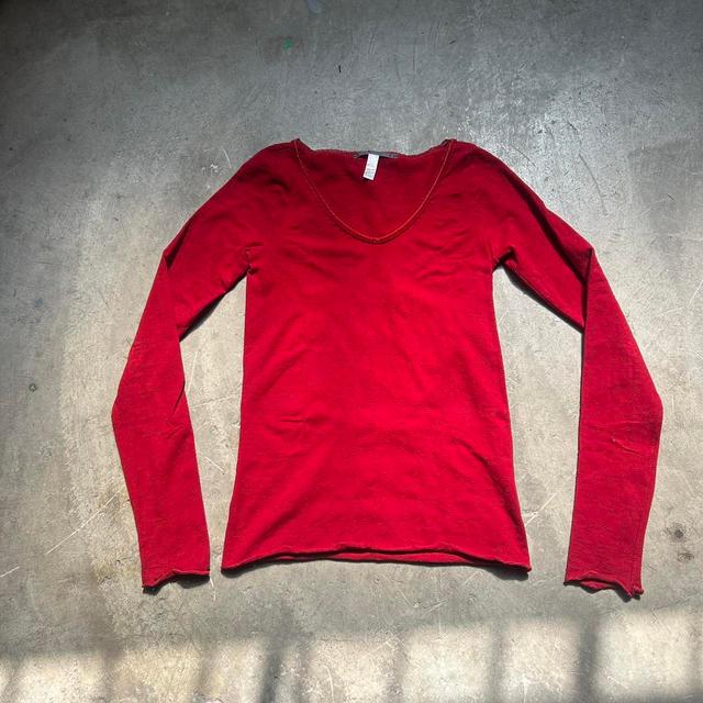 Marithé + François Girbaud Women's T-shirt - Red - 8 on Productcaster.