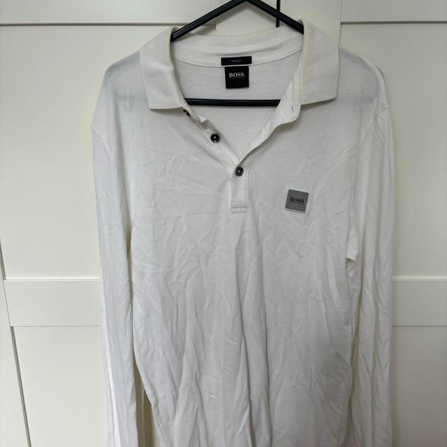 BOSS Men's Polo shirt - White - M on Productcaster.