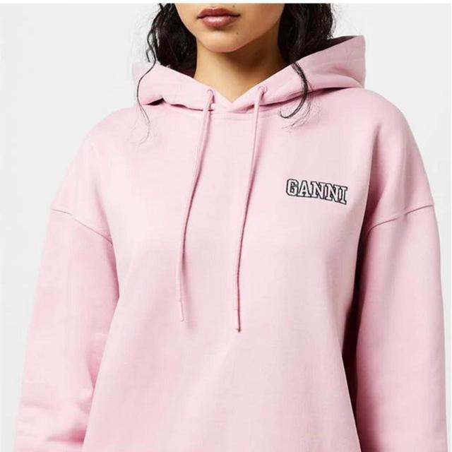 Ganni Women's Hoodie - Pink - M on Productcaster.