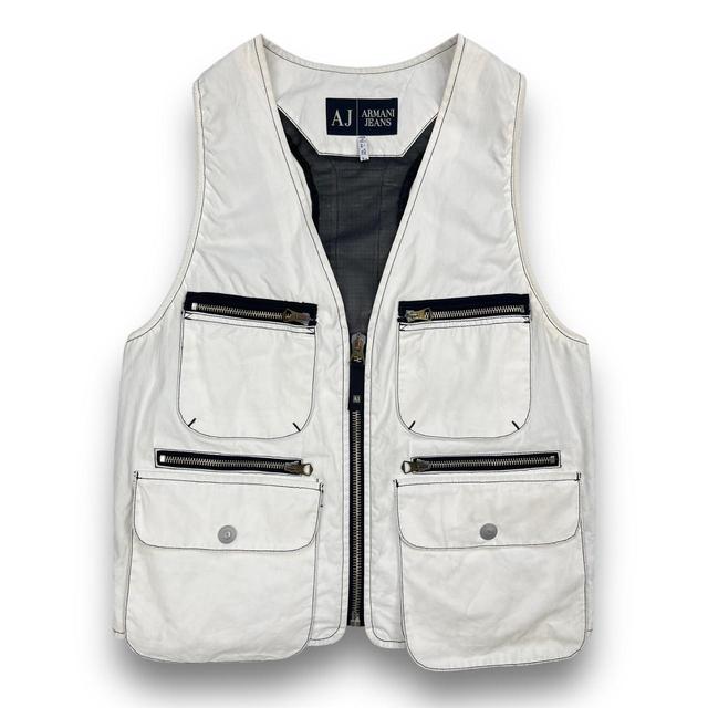 Armani Jeans Men's Gilet - White - S on Productcaster.