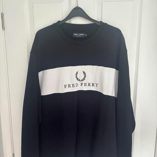 Fred Perry Men's Sweatshirt - Navy - XXL on Productcaster.