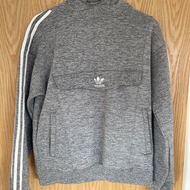 Adidas Originals Men's Hoodie - Grey - S on Productcaster.