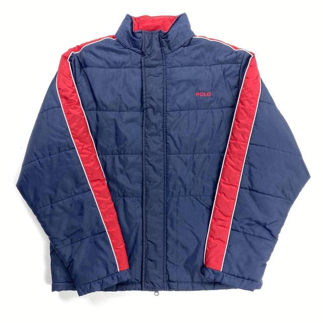 Polo Ralph Lauren Men's Puffer Jacket - Navy/Blue - S on Productcaster.