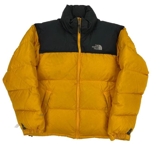 The North Face Men's Puffer Jacket - Orange/Yellow - S on Productcaster.