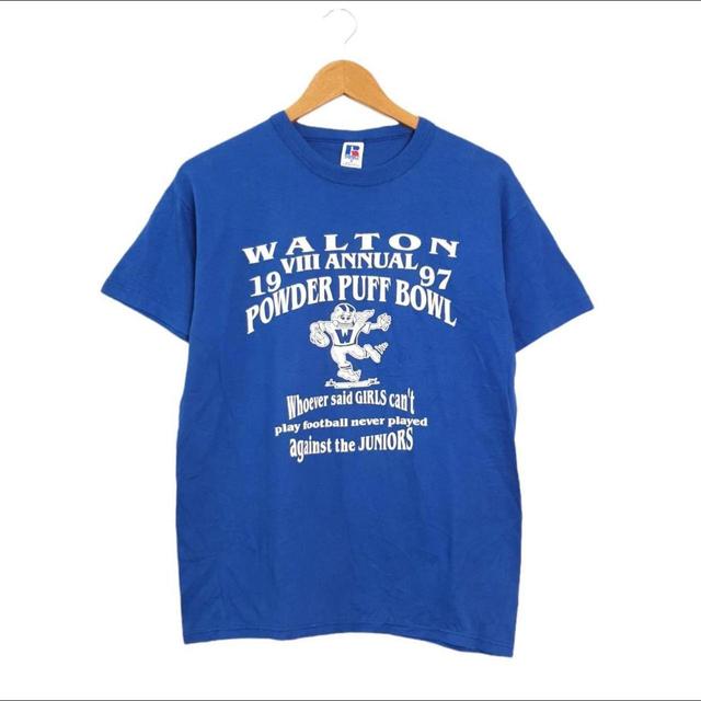 Russell Athletic Men's T-shirt - Blue - S on Productcaster.