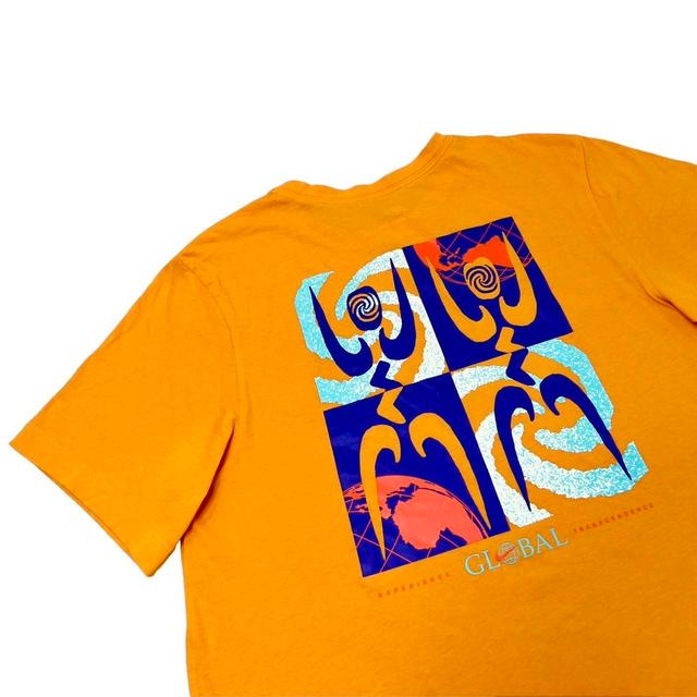 Nike Men's T-shirt - Orange/Yellow - S on Productcaster.