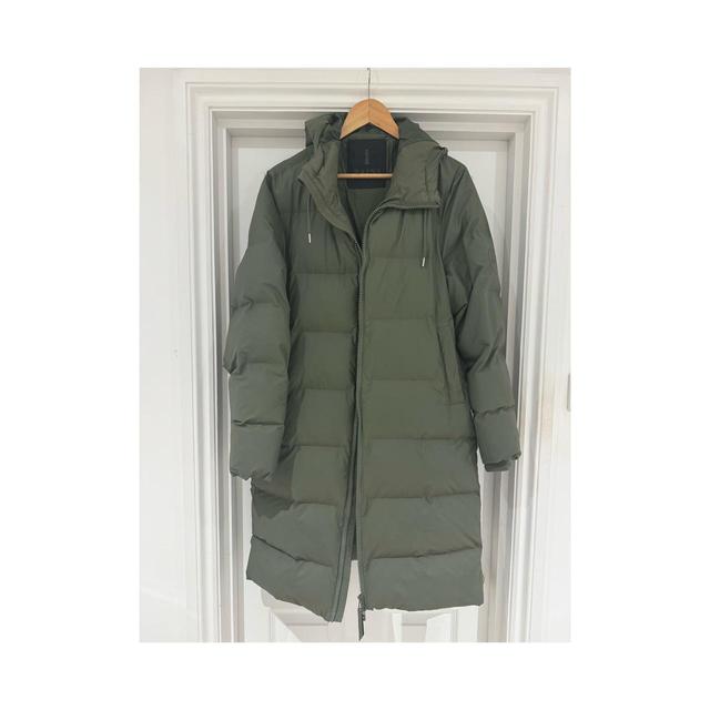 Rains Women's Puffer - Green/Khaki - S on Productcaster.