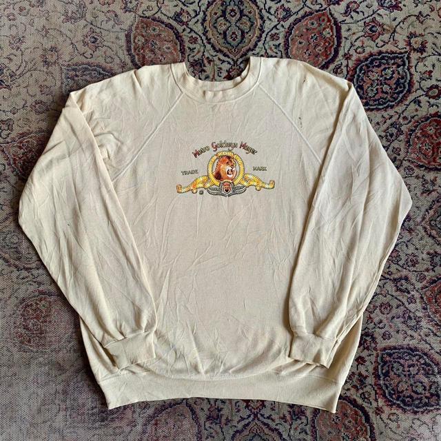 Hanes Men's Sweatshirt - Cream/Multi - XL on Productcaster.