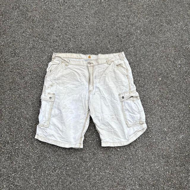 Carhartt Men's Shorts - White/Cream - 40" on Productcaster.