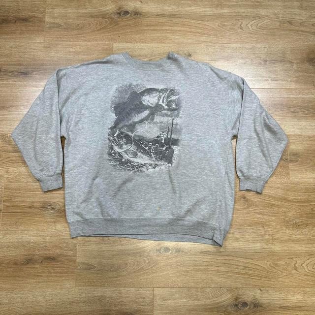 Unique Vintage Men's Sweatshirt - Grey - XXL on Productcaster.