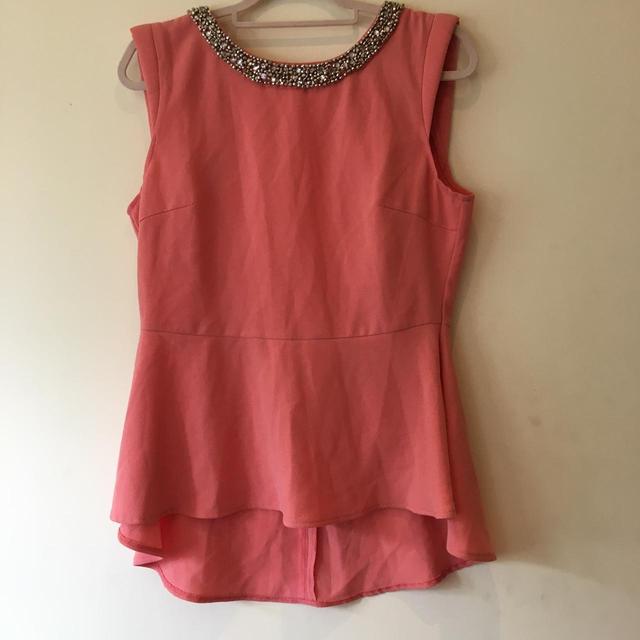 Women's Blouse - Pink/Silver - 14 on Productcaster.