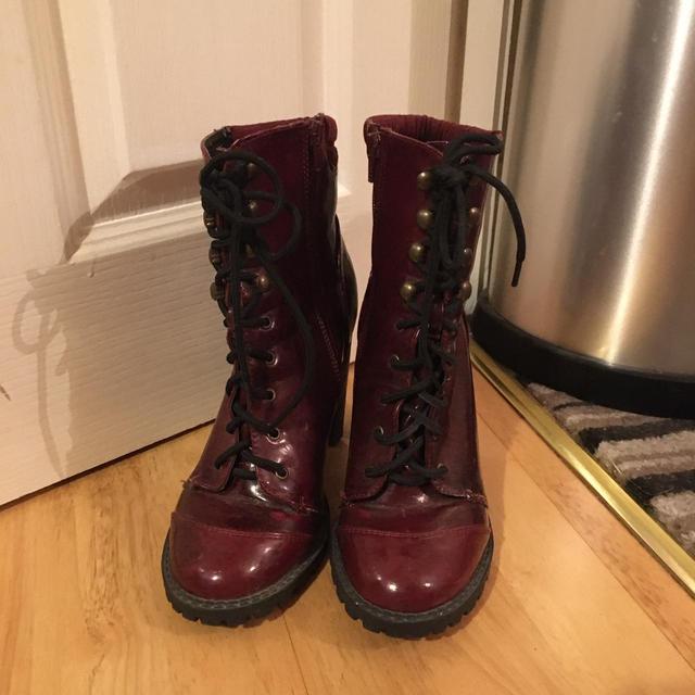 Women's Boots - Burgundy/Red - UK 6 on Productcaster.