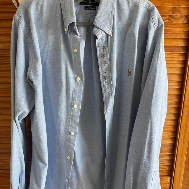 Ralph Lauren Men's Shirt - Blue - XL on Productcaster.