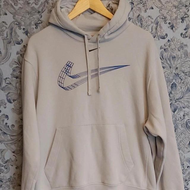 Nike Men's Hoodie - Cream - M on Productcaster.