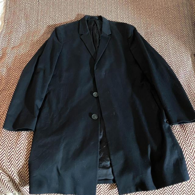 COS Men's Overcoat - Navy - S on Productcaster.