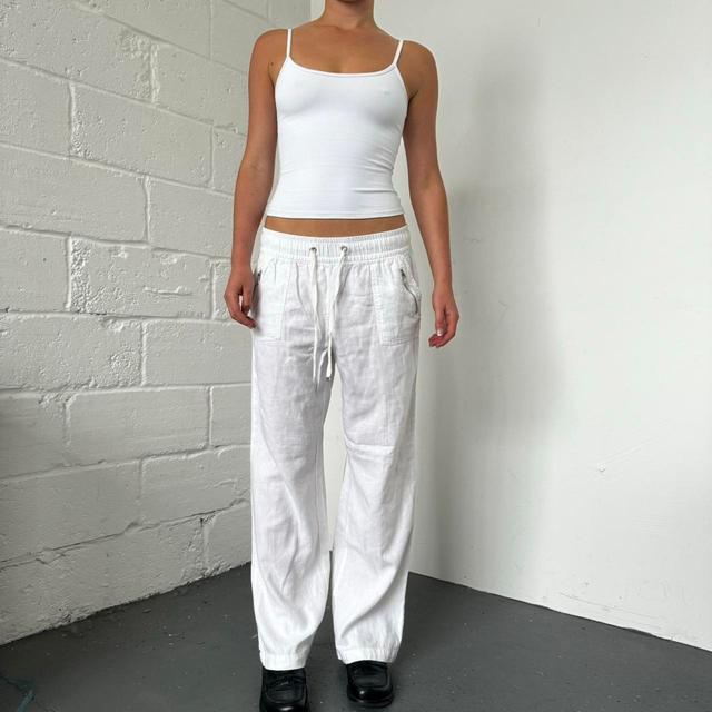 Women's Trousers - White - UK 8 on Productcaster.