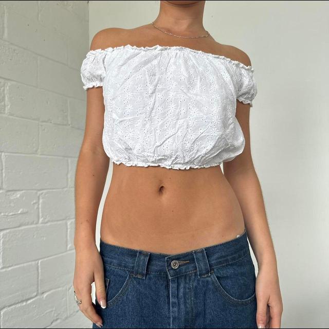 Women's Crop top - White - 8 on Productcaster.