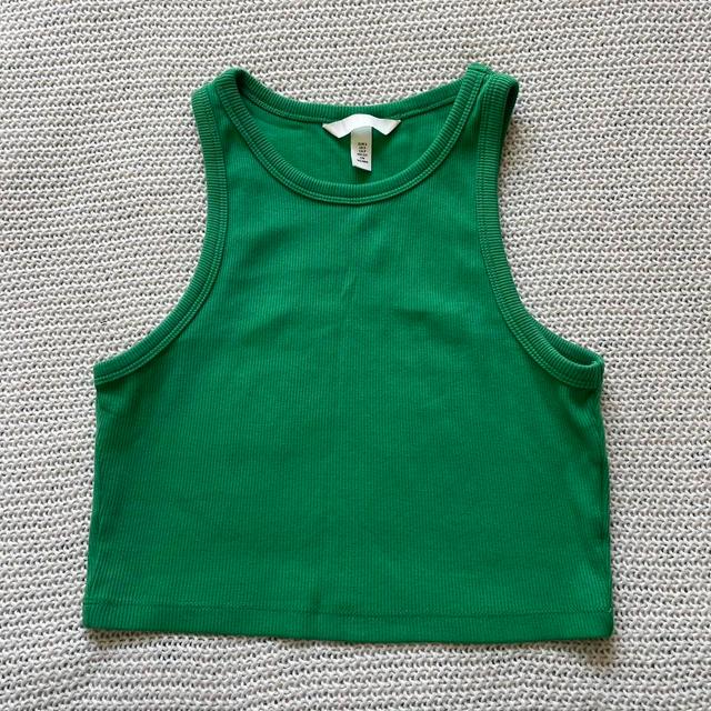 H&M Women's Crop top - Green - S on Productcaster.