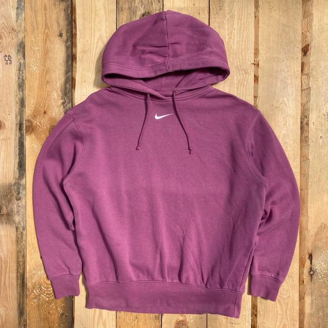 Nike Men's Hoodie - Burgundy - XS on Productcaster.