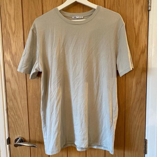 Zara Men's T-shirt - Cream/Tan - XL on Productcaster.