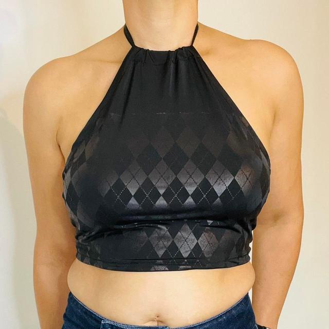 Vintage Women's Crop top - Black - One size on Productcaster.