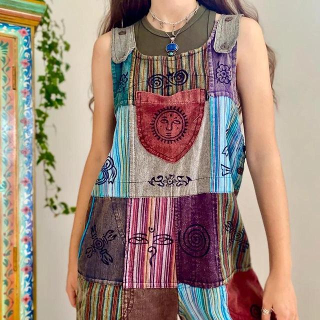 Handmade Women's Dungarees - Multi - L on Productcaster.