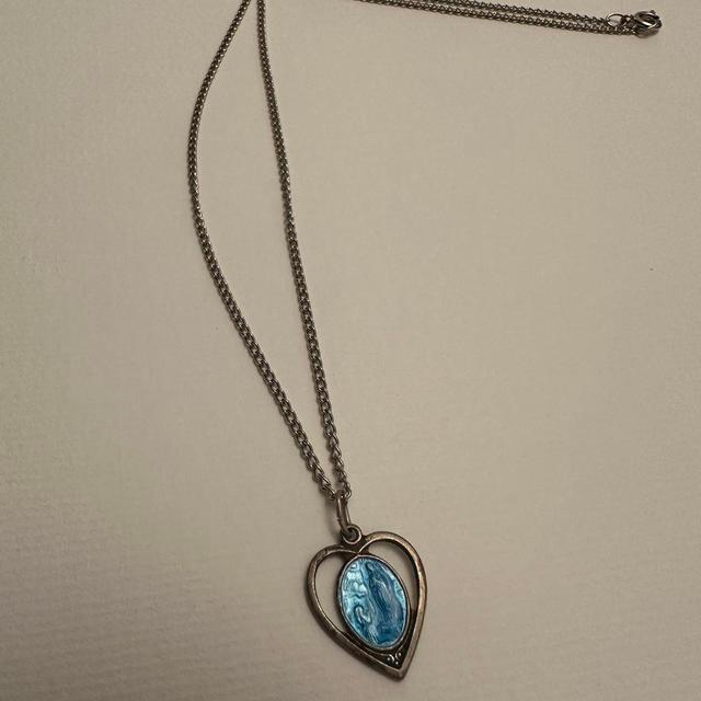 Vintage Women's Necklace - Blue on Productcaster.