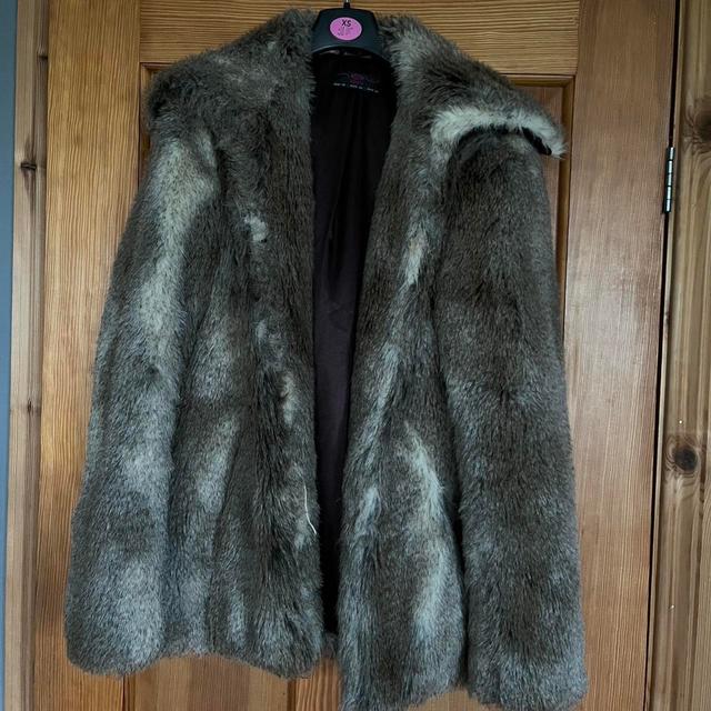 New Look Women's Faux fur Coat - Brown - UK 8 on Productcaster.