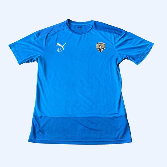 Puma Men's T-shirt - Blue - L on Productcaster.