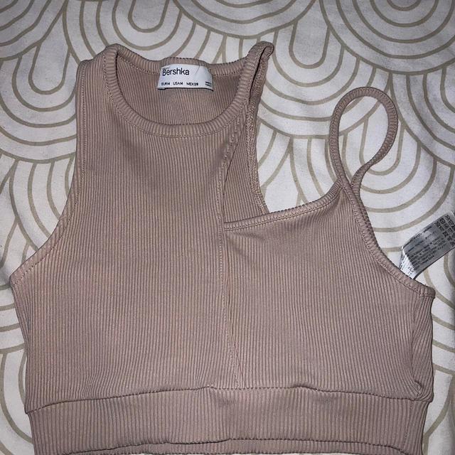 Bershka Women's Crop top - Tan - 10 on Productcaster.