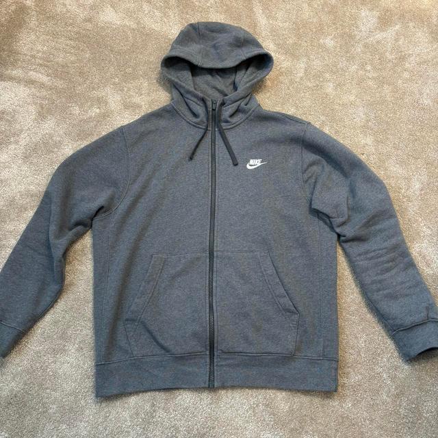 Nike Men's Hoodie - Grey - L on Productcaster.