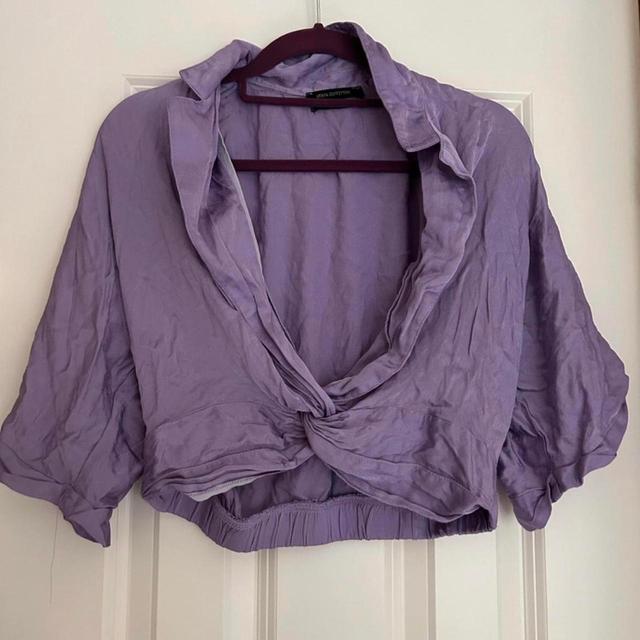 Urban Outfitters Women's Crop top - Purple - M on Productcaster.