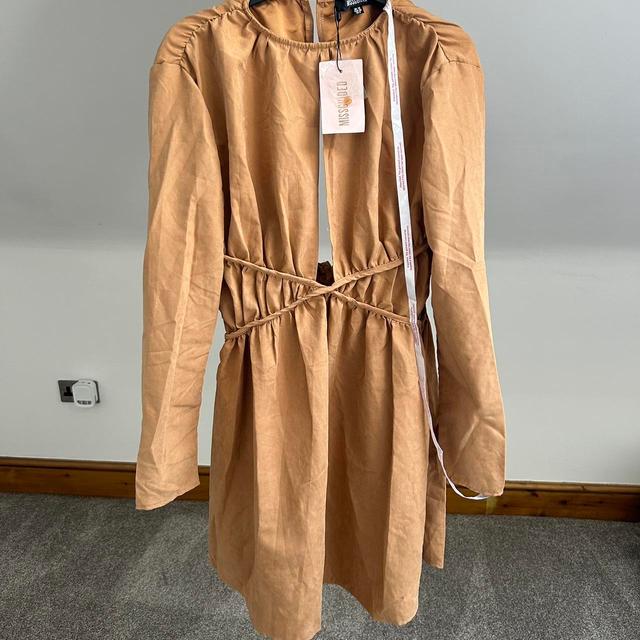 Boohoo Women's Dress - Tan/Brown - 10 on Productcaster.