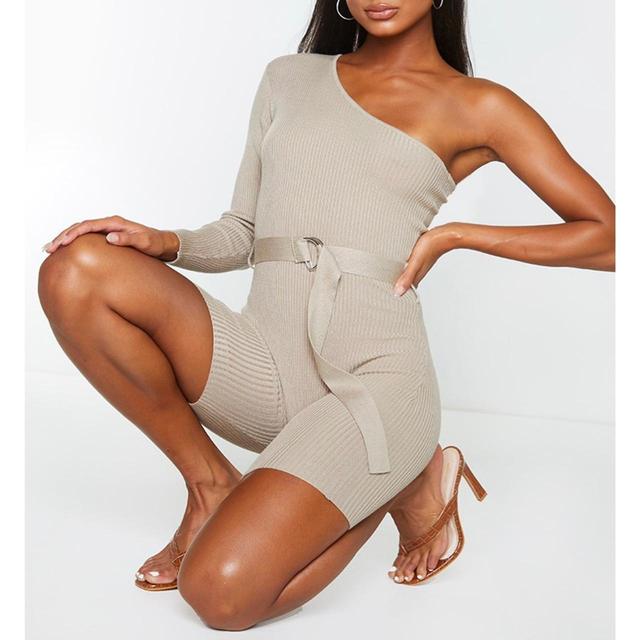 PrettyLittleThing Women's Playsuit - Cream - S on Productcaster.