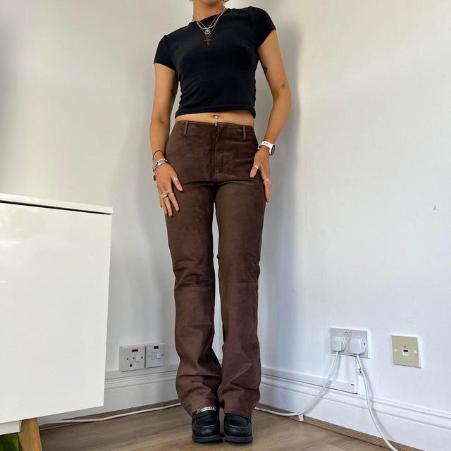 Per Una Women's Trousers - Brown - UK 12 on Productcaster.